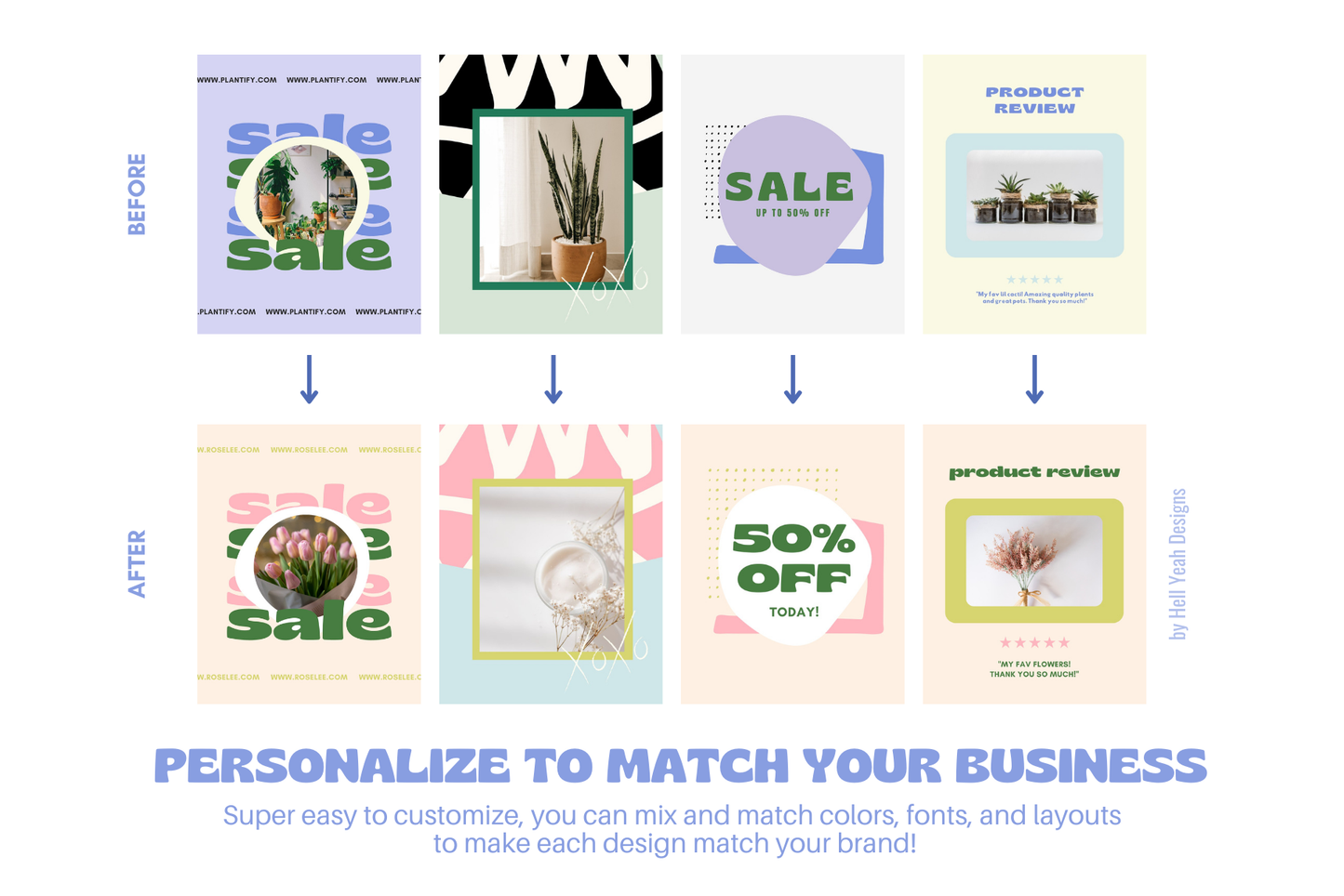 Modern Blue Instagram Templates Bundle