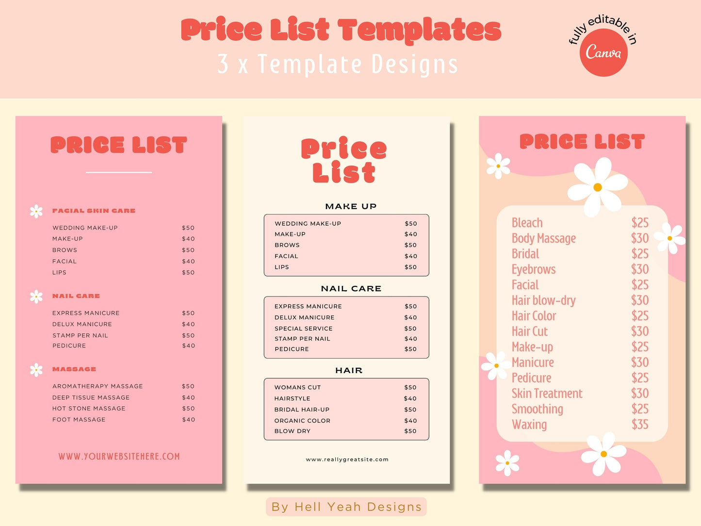 Price List Templates