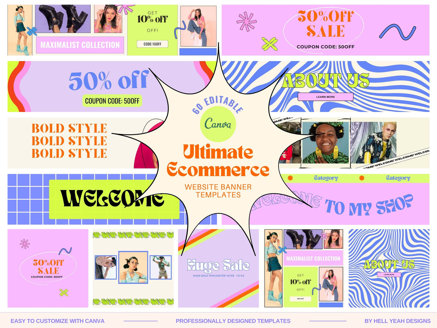 Ecommerce Website Banners Templates