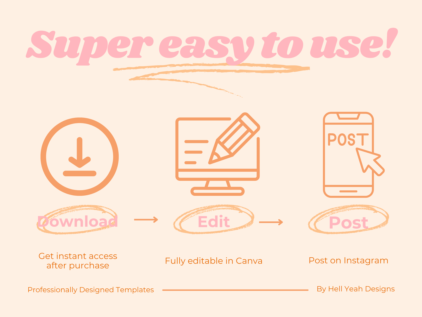 Sorbet Pop Instagram Post Templates