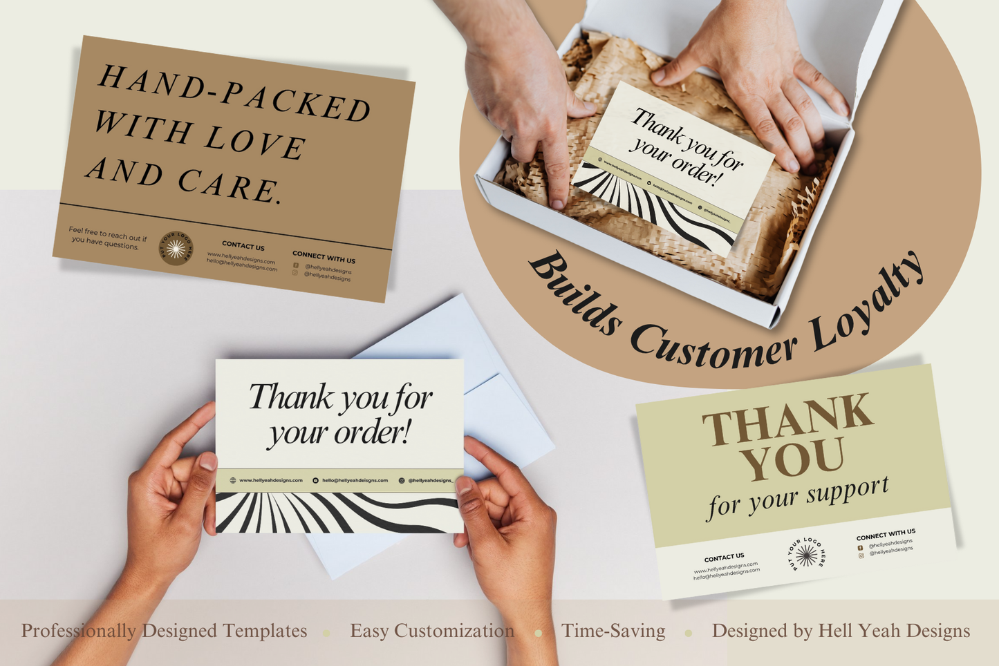 Chic Matcha Thank You Cards Templates