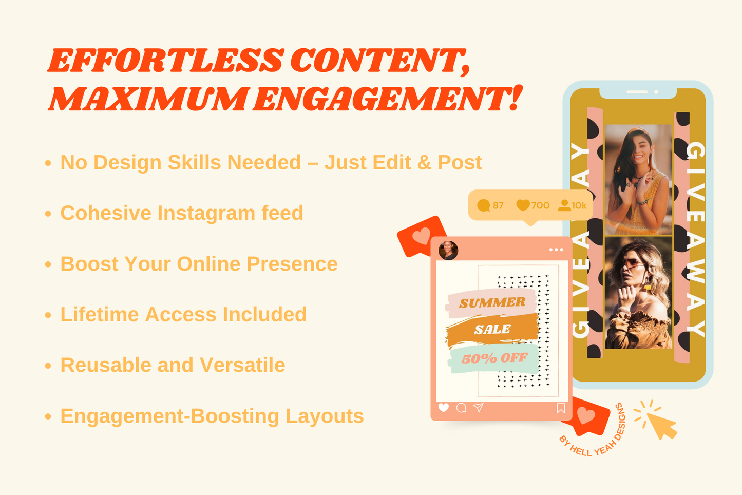 Bold & Bright Instagram Post Templates