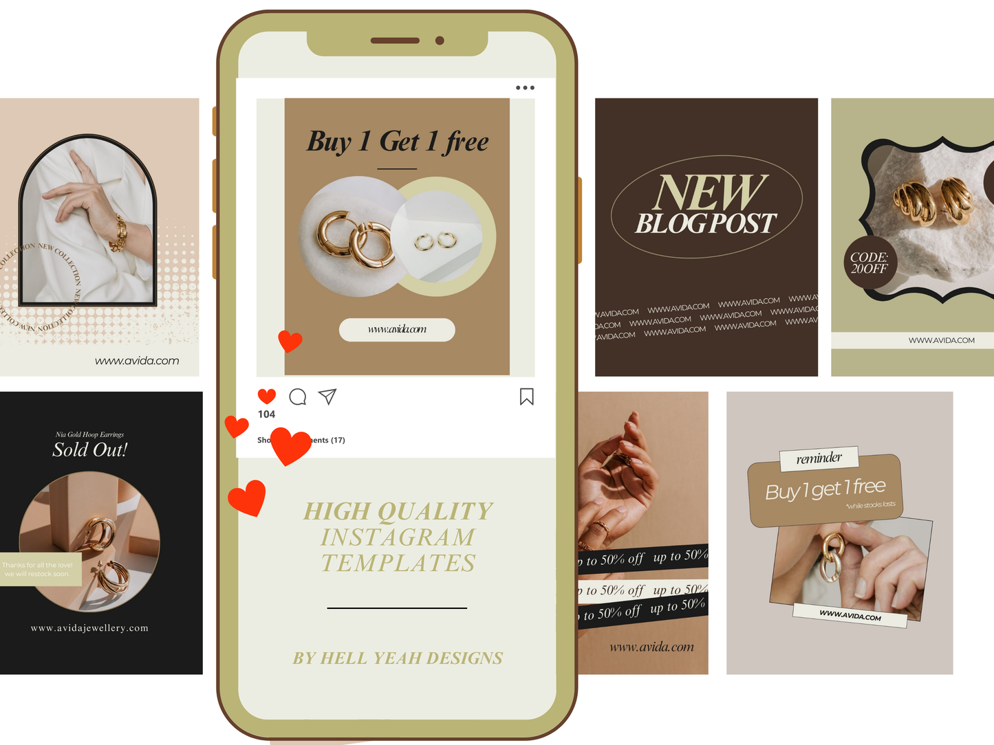 80 Chic Matcha Instagram Post Templates