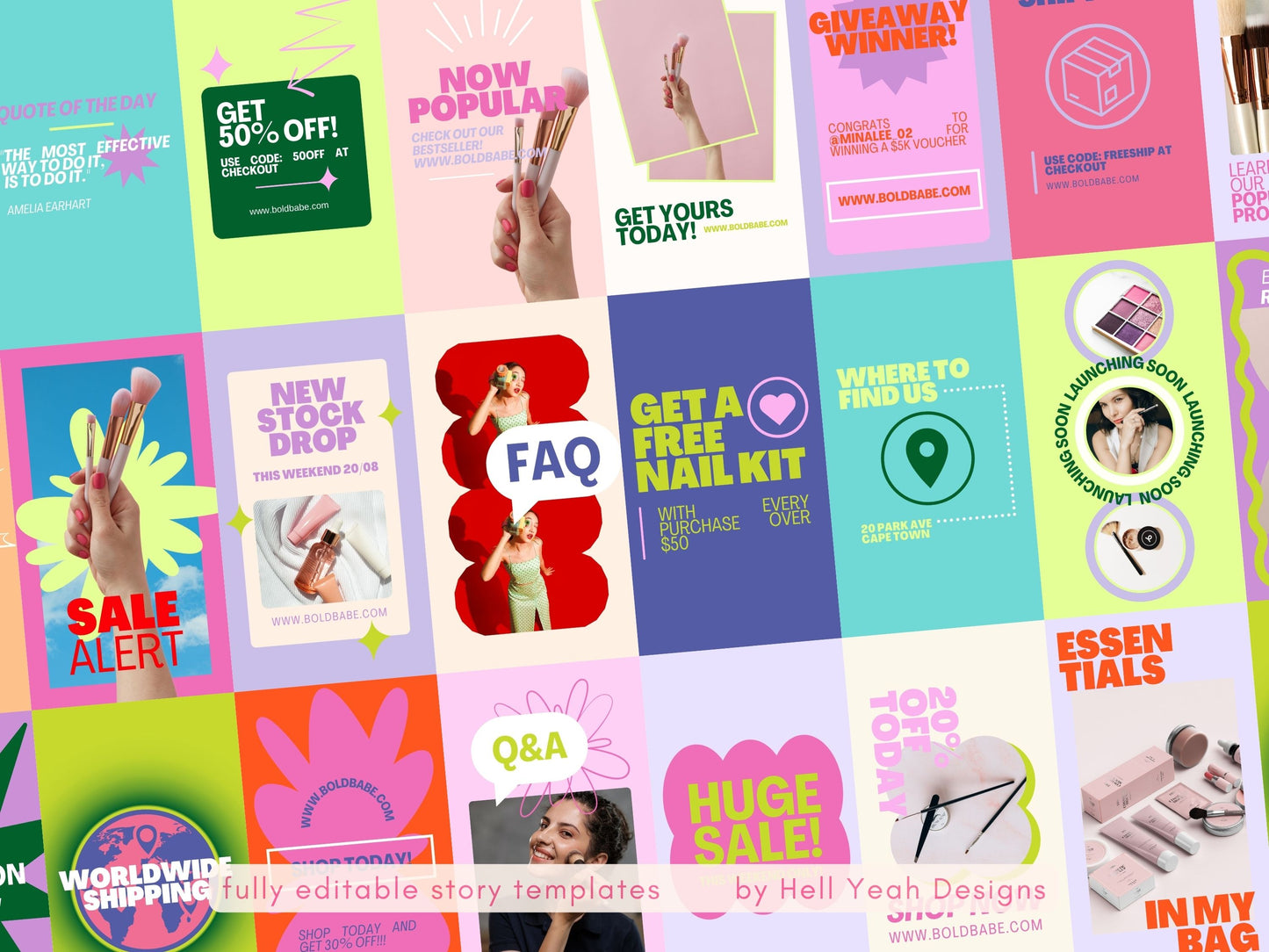 Bold Instagram Story Templates