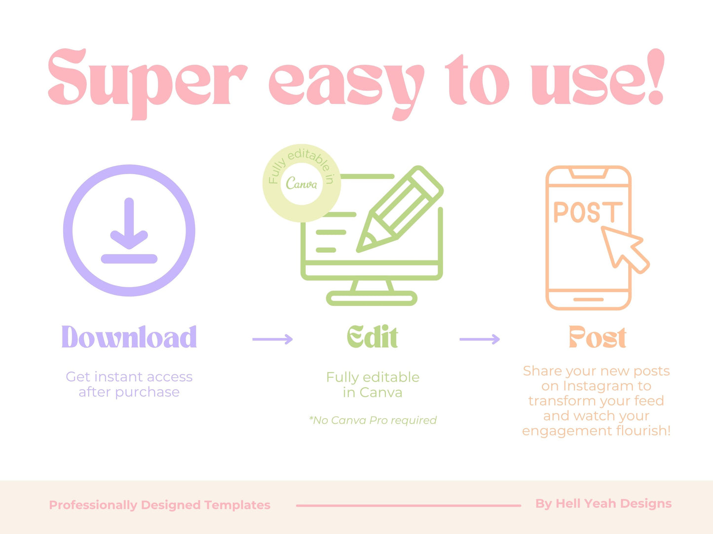 Pastel Power Instagram Post Templates