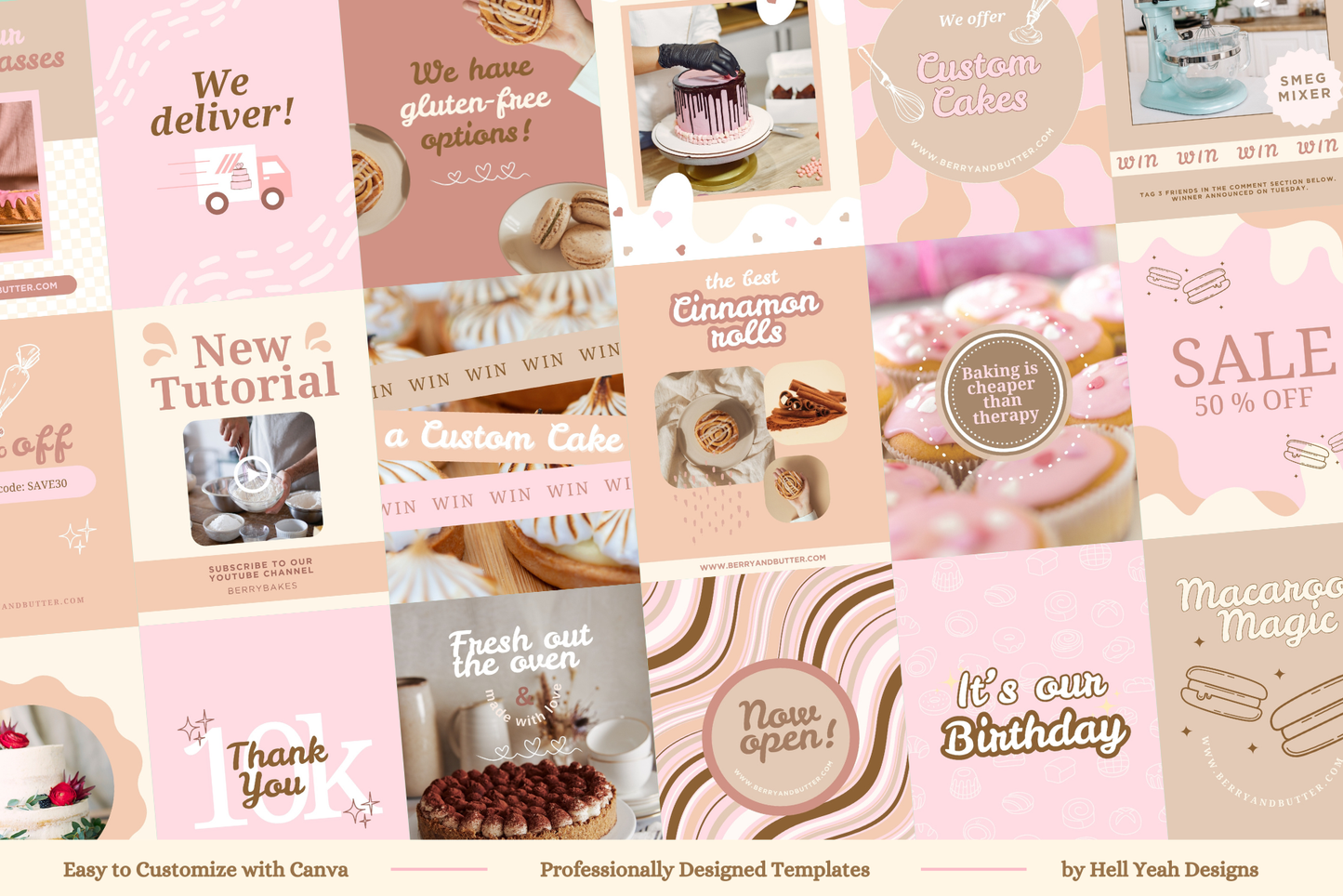 Berry & Butter Instagram Post Templates