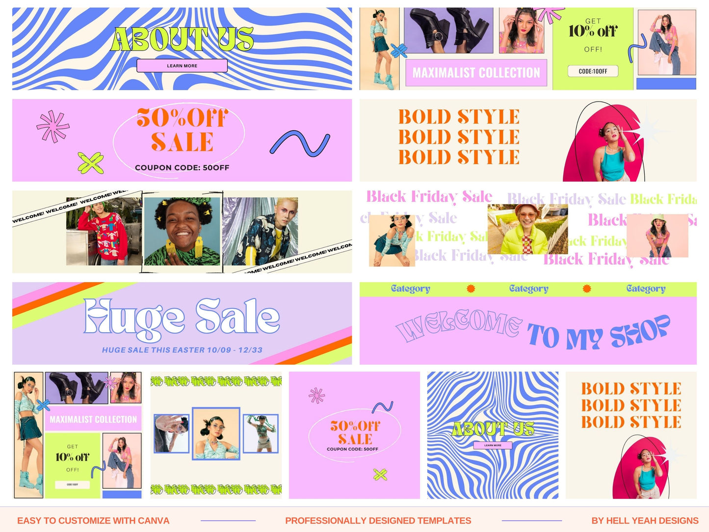 Ecommerce Website Banners Templates
