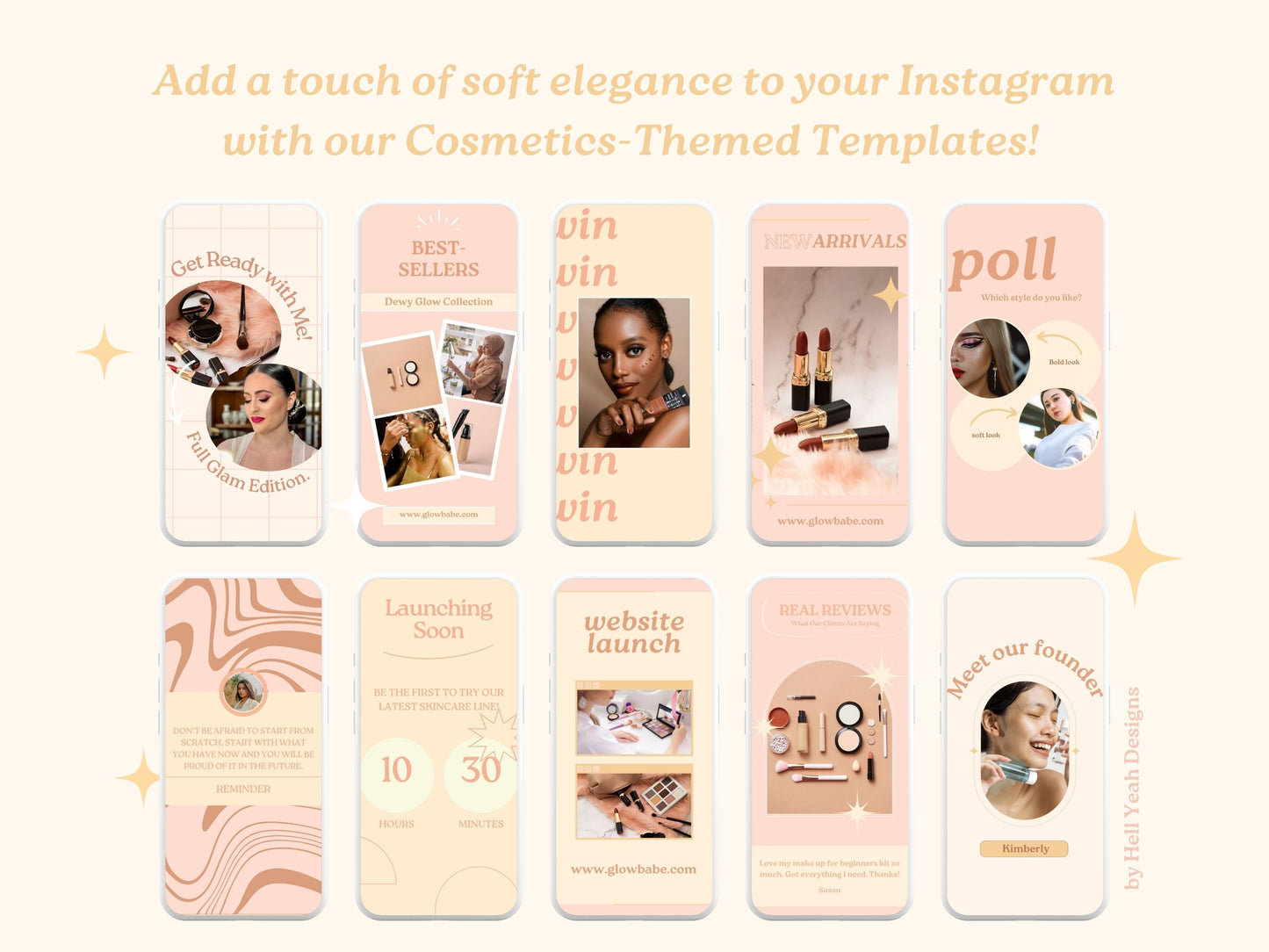 Cosmetics Charm Instagram Story Templates