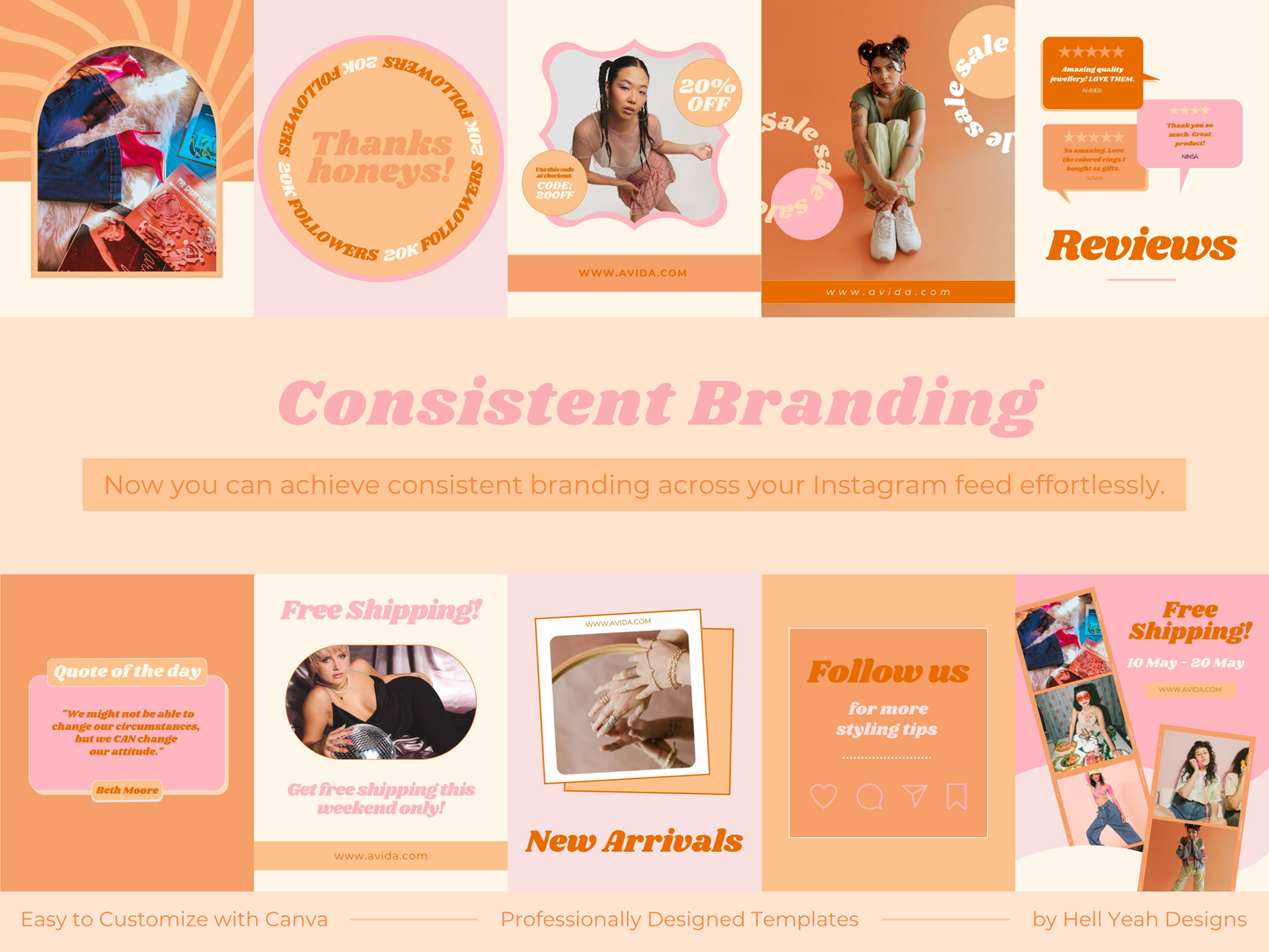 Sorbet Pop Instagram Post Templates