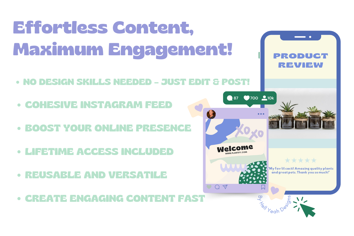 Modern Blue Instagram Templates Bundle