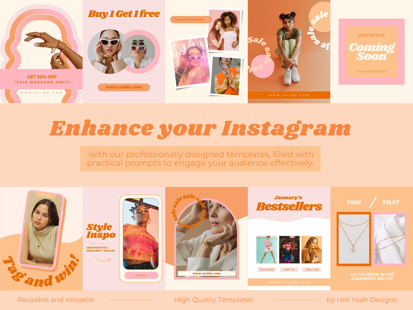 Sorbet Pop Instagram Post Templates