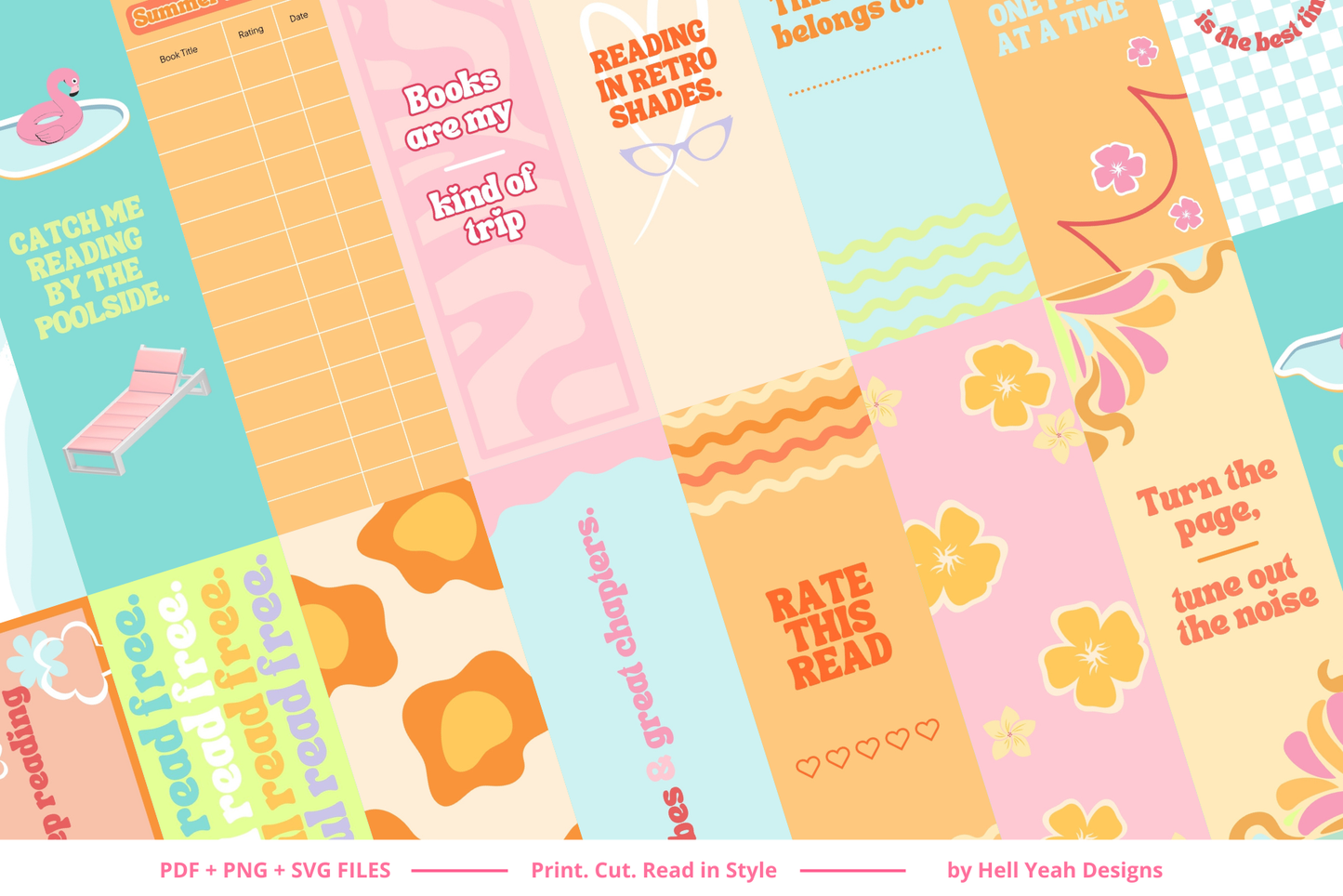 Funky Summer Bookmarks
