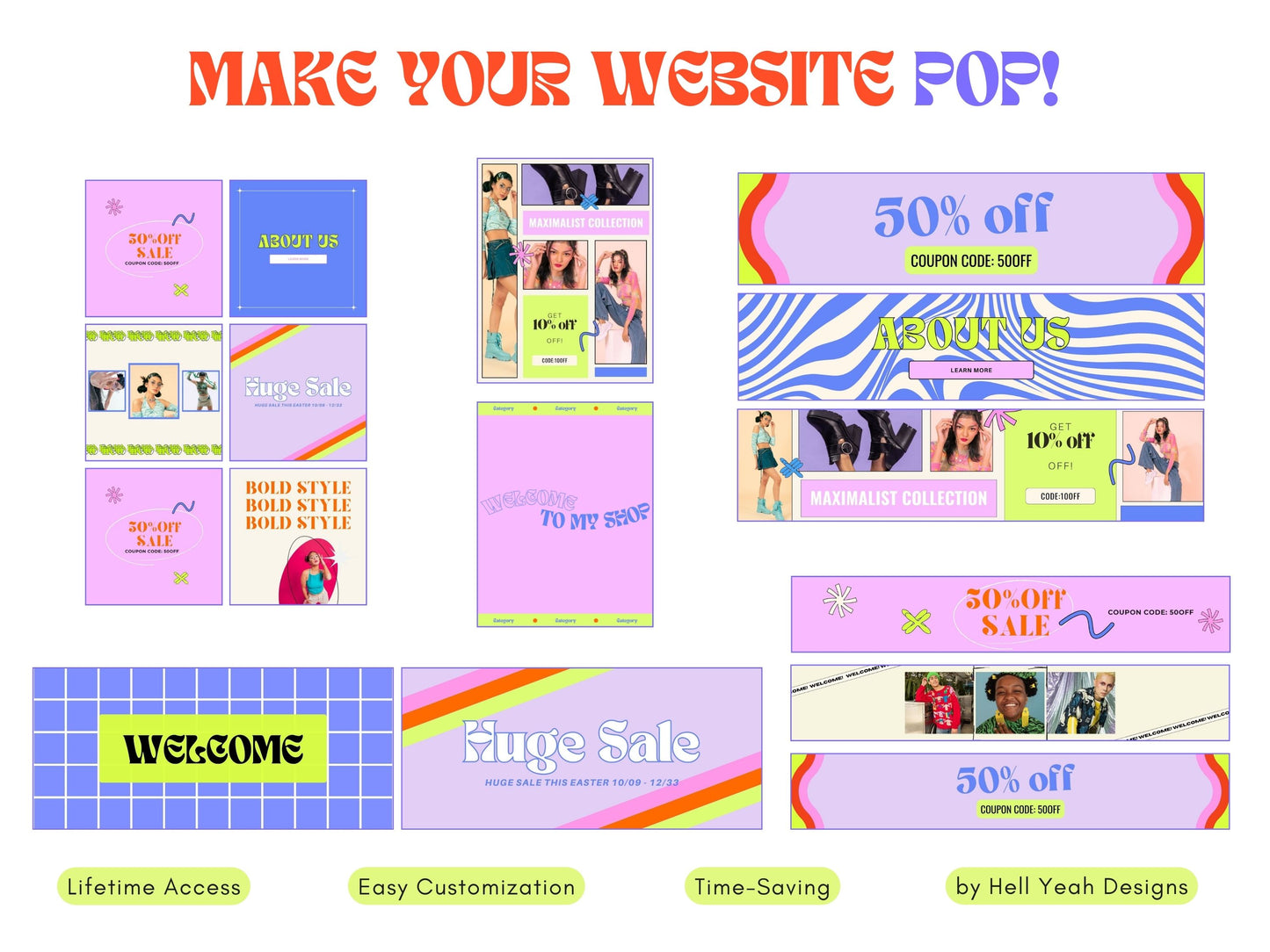 Ecommerce Website Banners Templates