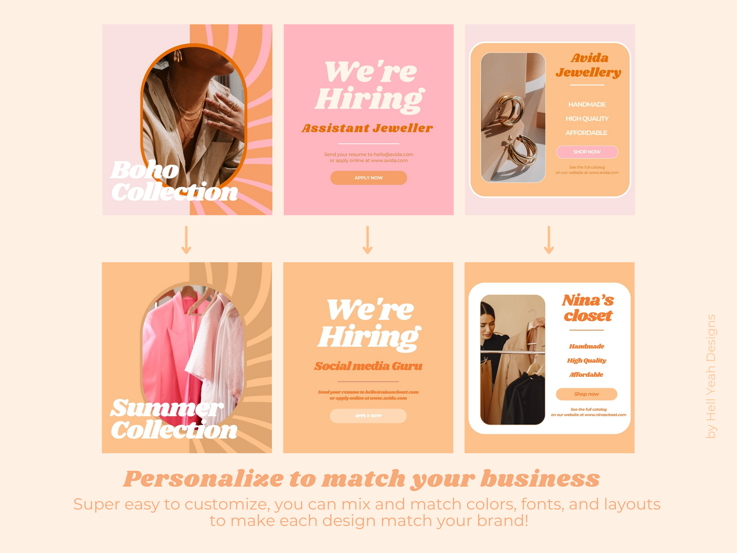 Sorbet Pop Instagram Post Templates