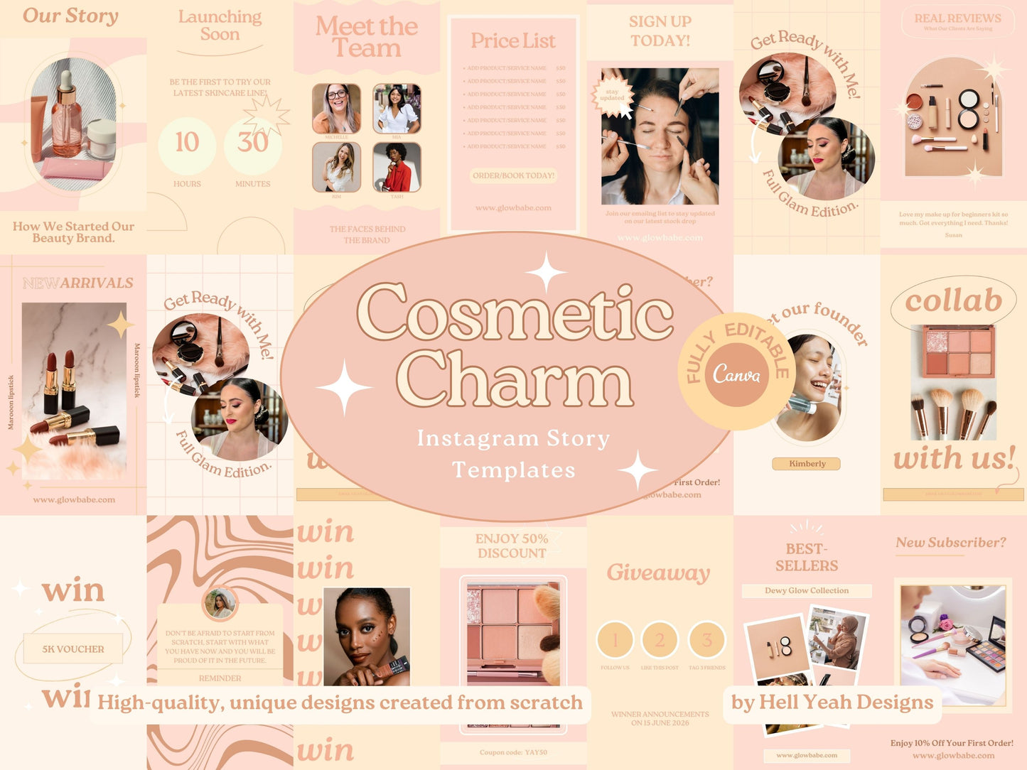 Cosmetics Charm Instagram Story Templates