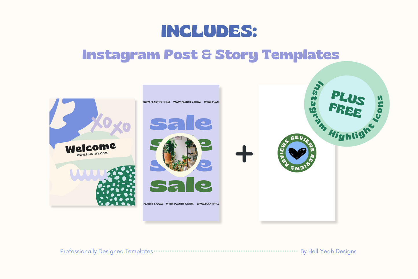 Modern Blue Instagram Templates Bundle
