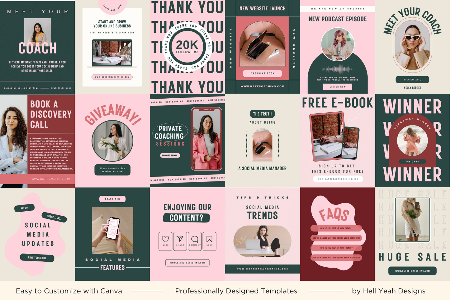 Coaching Instagram Post Templates