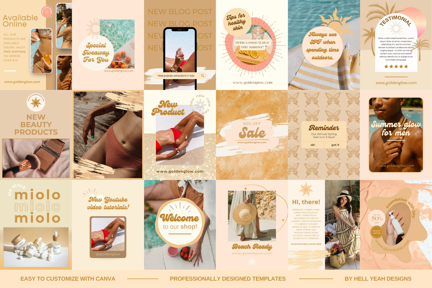 Beauty Glow Instagram Post Templates