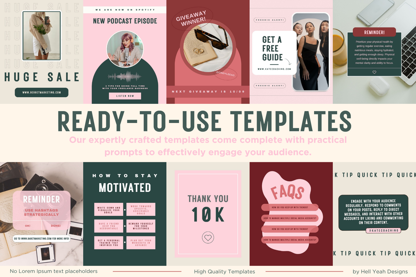 Coaching Instagram Post Templates