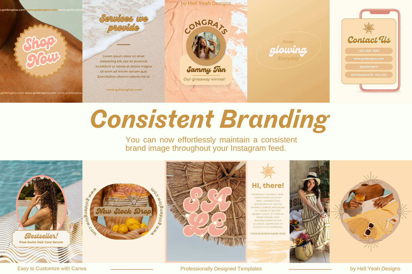 Beauty Glow Instagram Post Templates