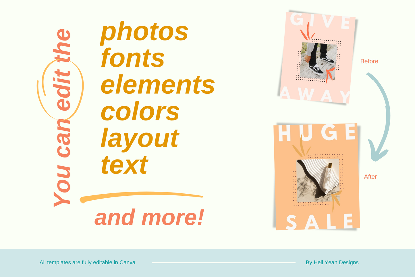 Bold & Bright Instagram Post Templates