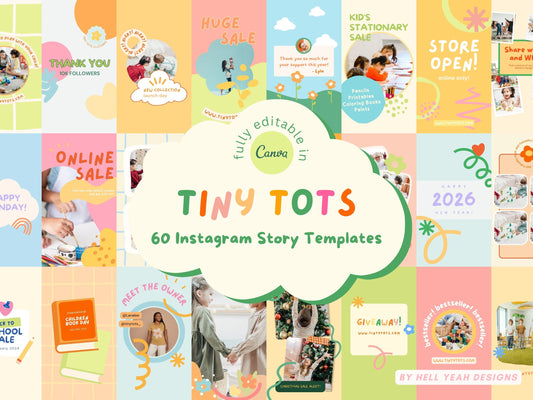 Tiny Tots Story Templates Canva