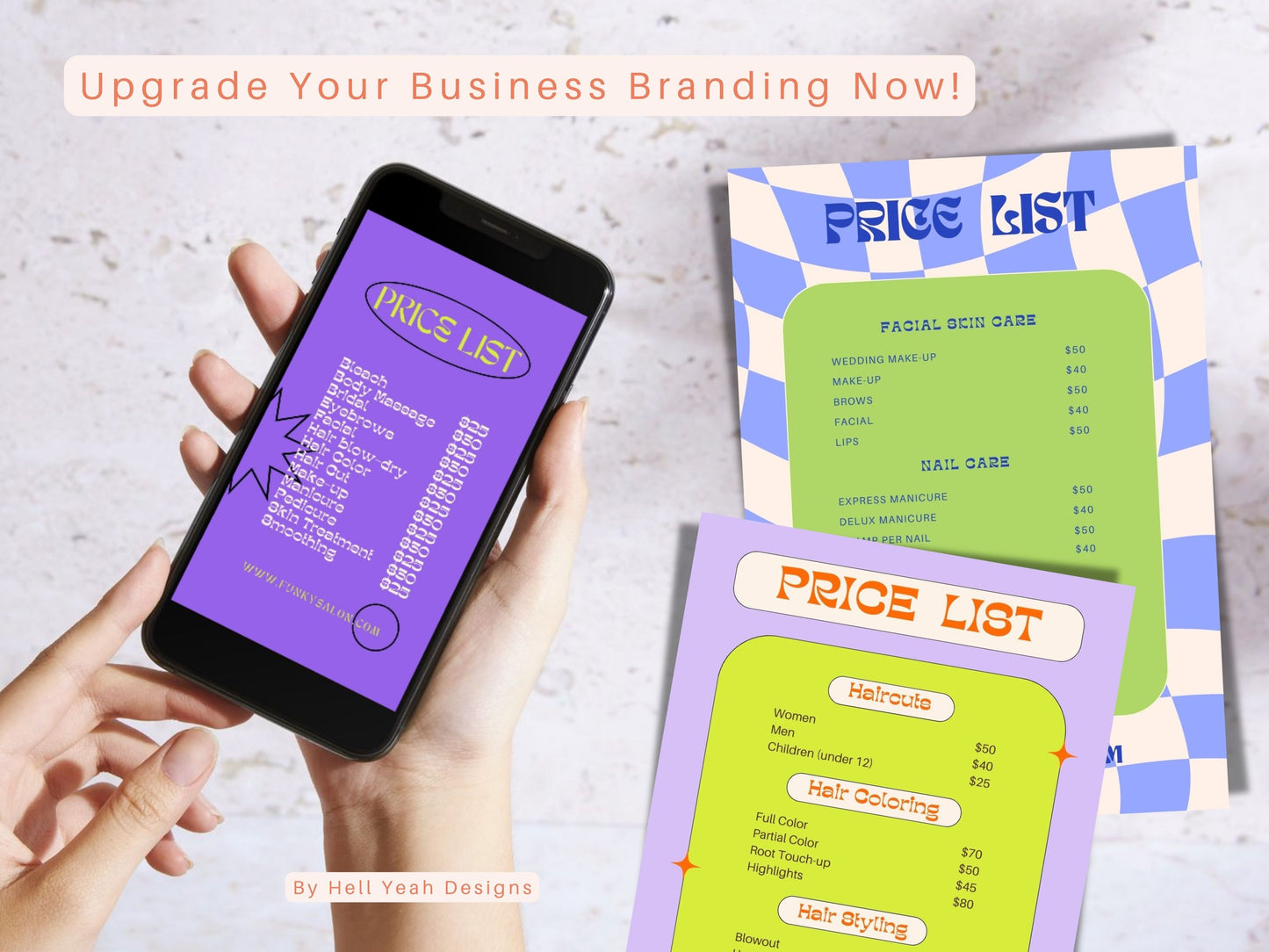 Funky Price List Template