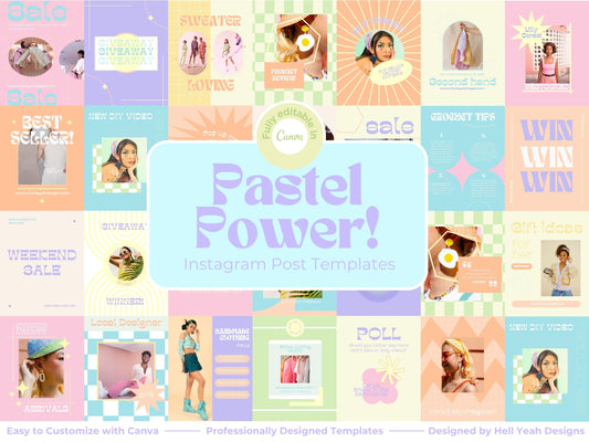 Pastel Power Instagram Post Templates