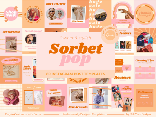 Sorbet Pop Instagram Post Templates