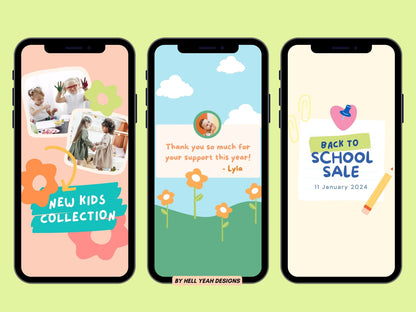 Tiny Tots Story Templates Canva