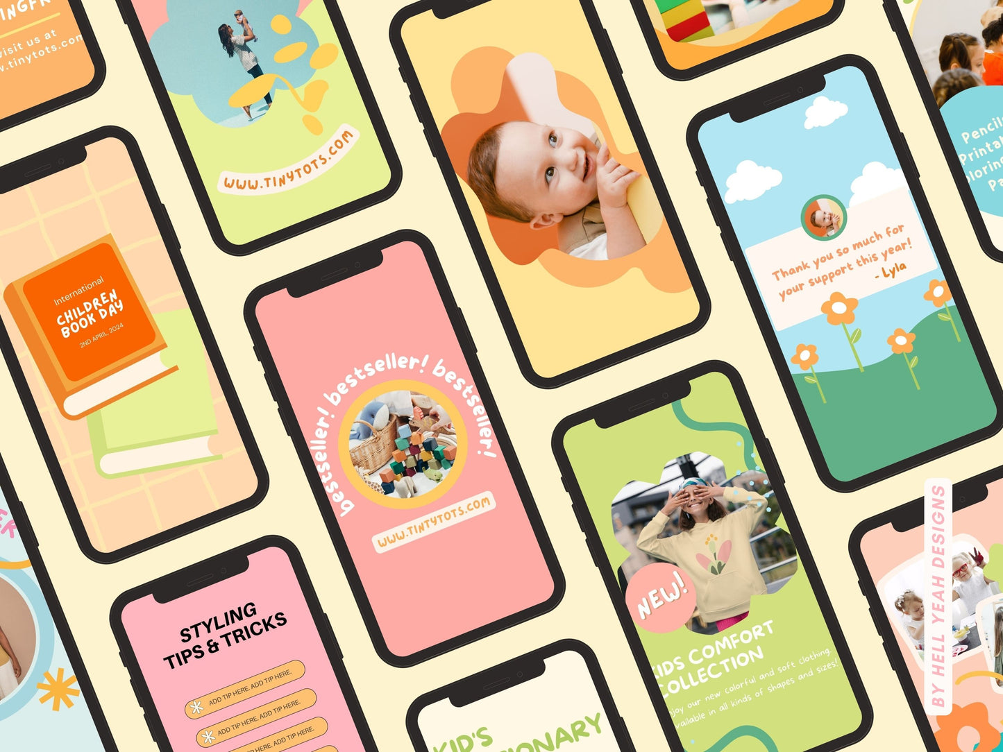 Tiny Tots Story Templates Canva