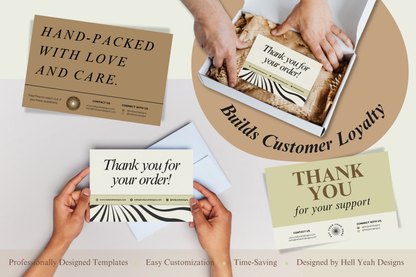 Chic Matcha Thank You Cards Templates