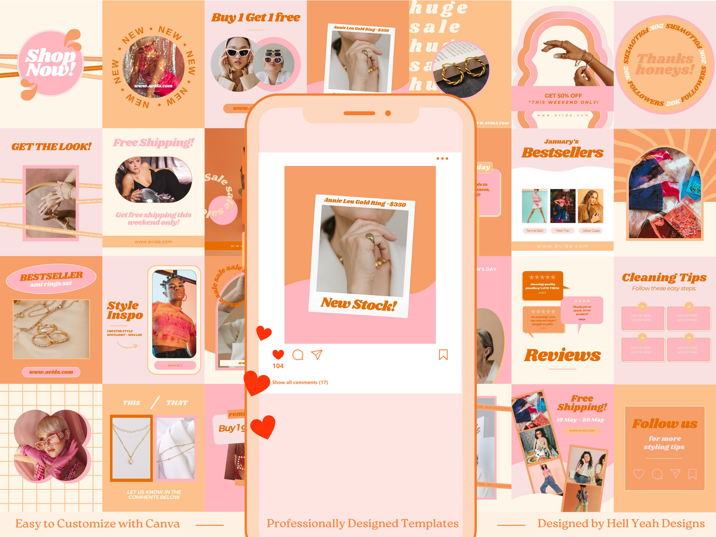 Sorbet Pop Instagram Post Templates
