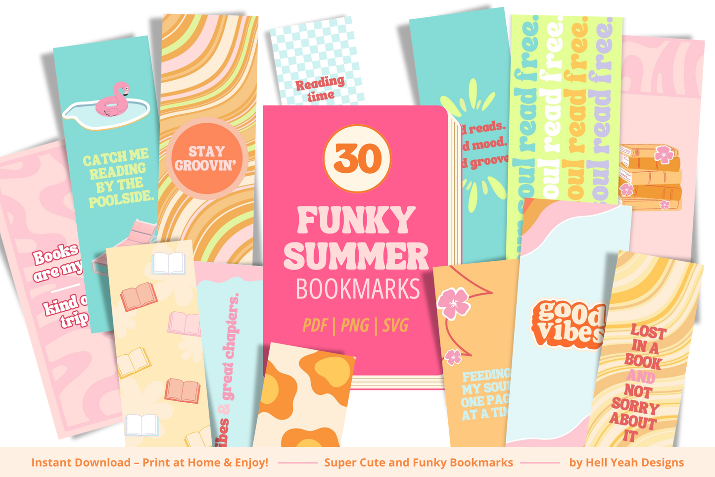 Funky Summer Bookmarks