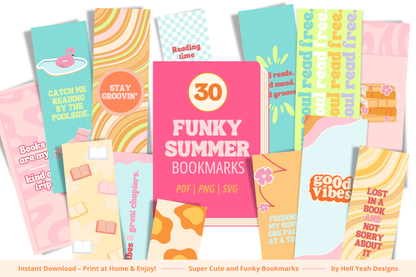 Funky Summer Bookmarks