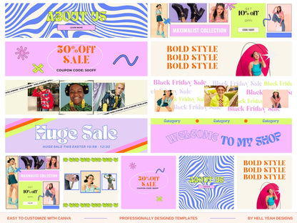 Ecommerce Website Banners Templates