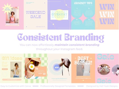 Pastel Power Instagram Post Templates