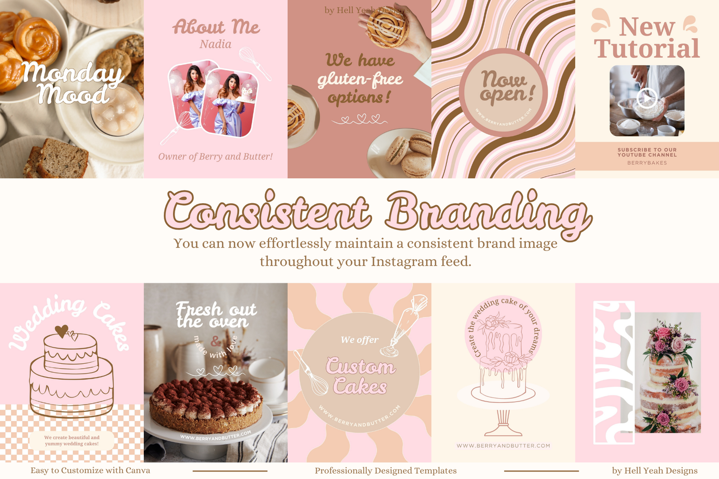 Berry & Butter Instagram Post Templates