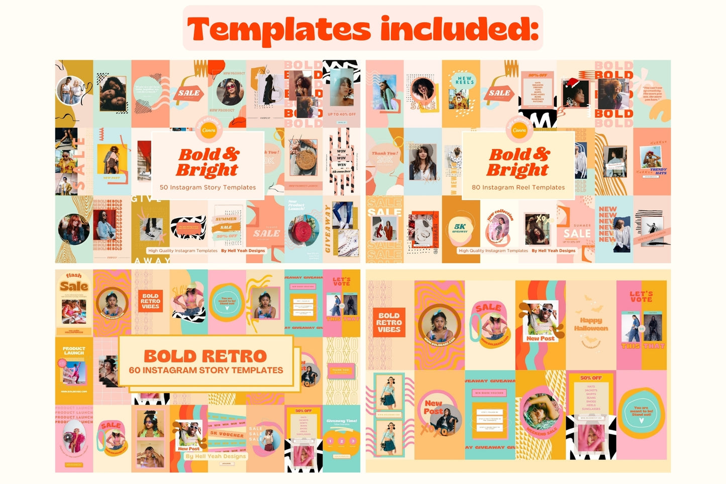 500 Bold & Bright Instagram Bundle