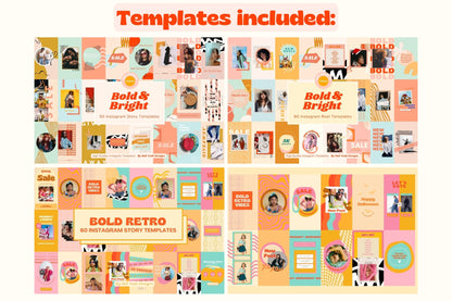 500 Bold & Bright Instagram Bundle
