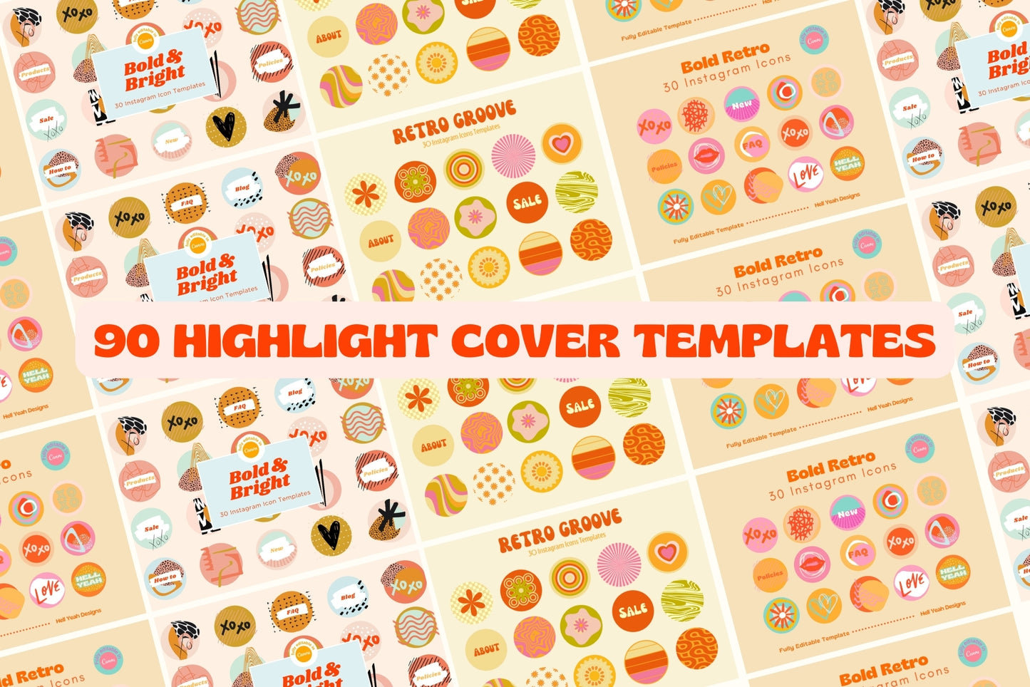 500 Bold & Bright Instagram Bundle