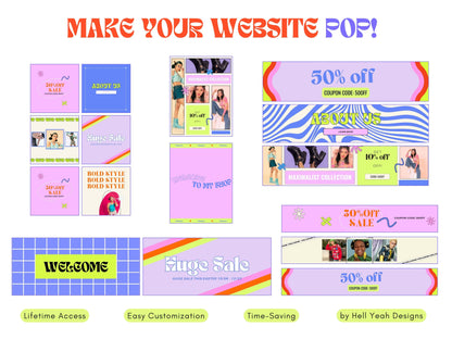 Ecommerce Website Banners Templates