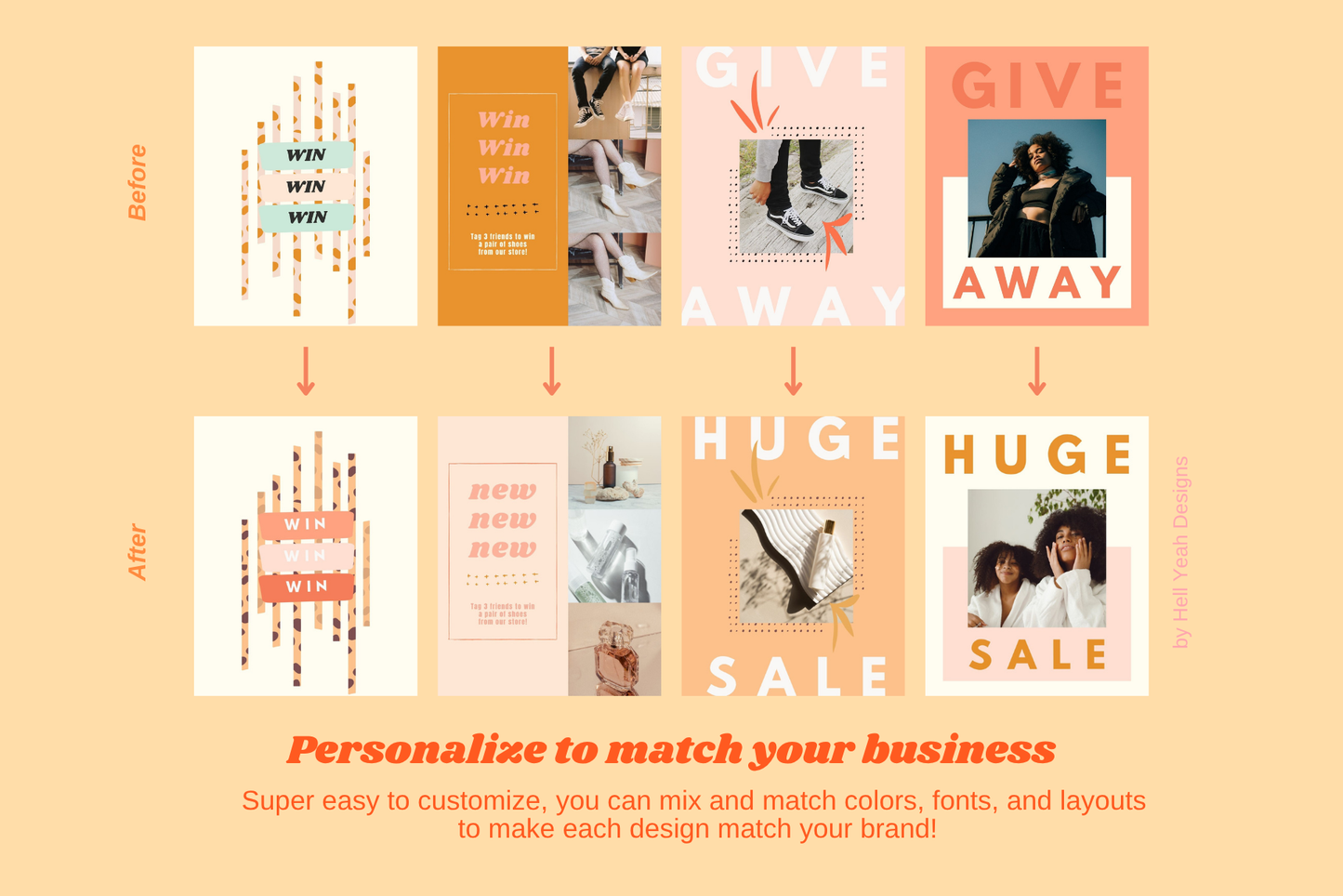 Bold & Bright Instagram Post Templates