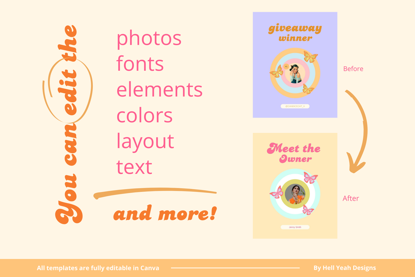 100 Cute Retro Instagram Post Templates