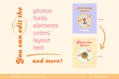 100 Cute Retro Instagram Post Templates
