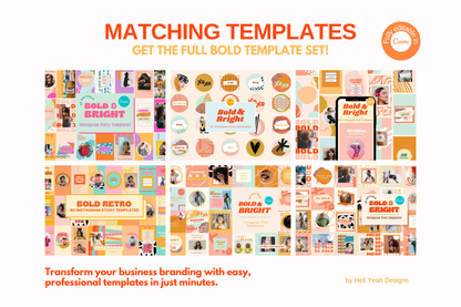 Bold & Bright Instagram Post Templates
