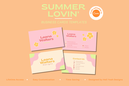 Summer Lovin’ Business Card Templates