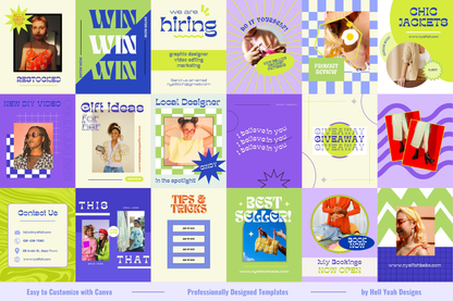 Funky & Vibin Instagram Post Templates