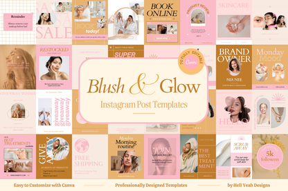 Blush & Glow Instagram Post Templates
