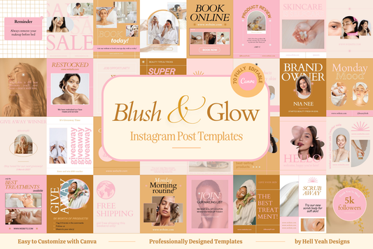 Blush & Glow Instagram Post Templates